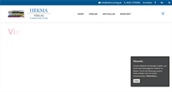 Desktop Screenshot of hekma-verlag.de